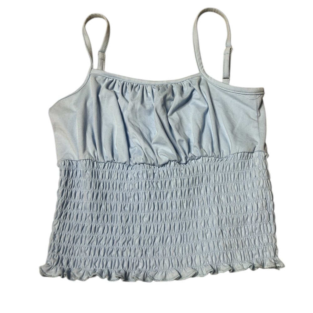 Streetwear Society Blue Smocked Tank Top, Size Small, New with Tags!